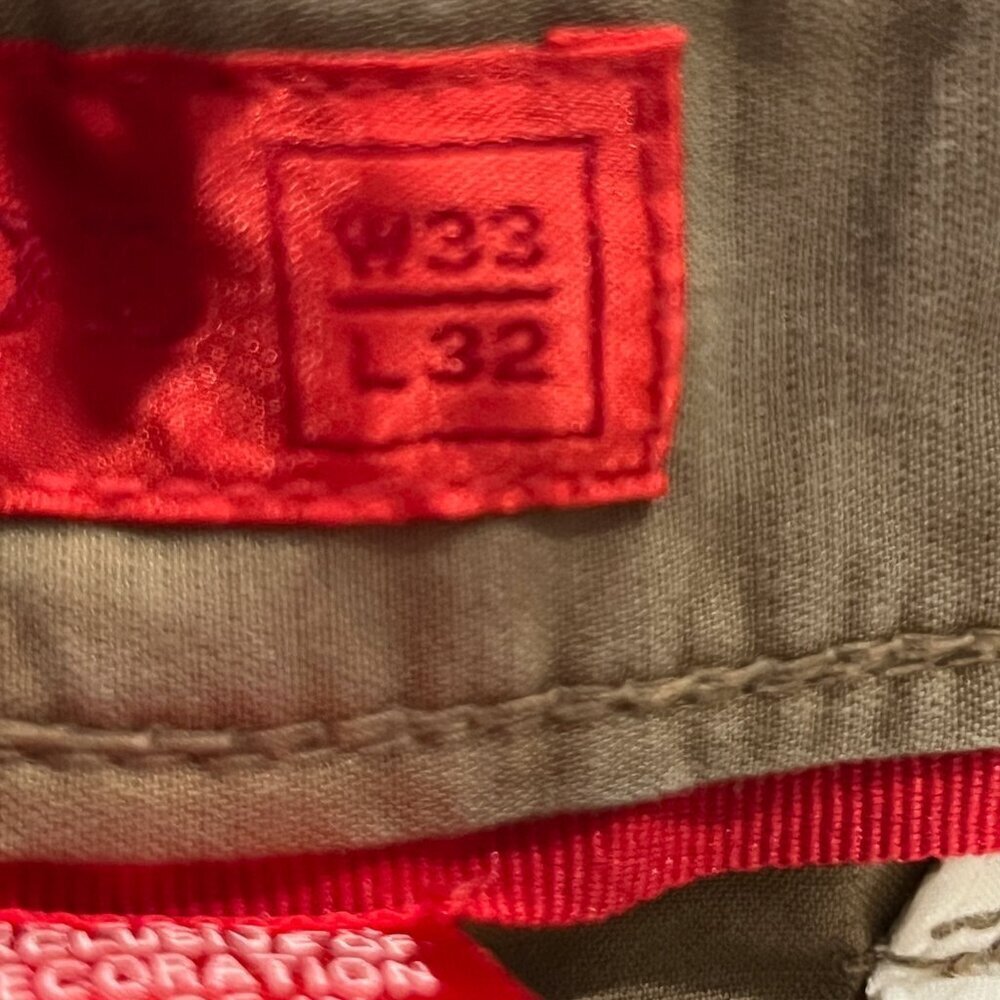IZOD Red Label Luxury Sport Edition Tan Men's Pants - W33 L32 - Excellent Cond - Picture 10 of 10